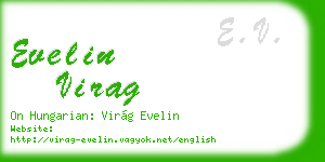 evelin virag business card