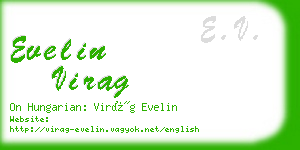 evelin virag business card